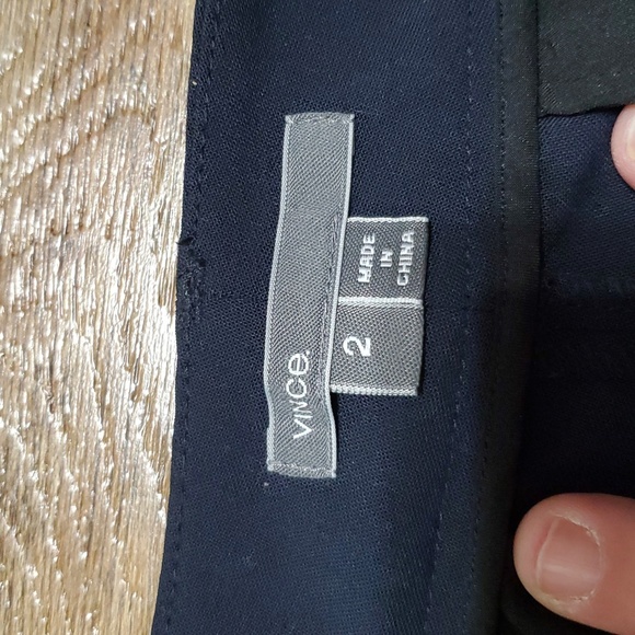 Vince wool blend side stripe trouser pants tapered ankle - Picture 5 of 8